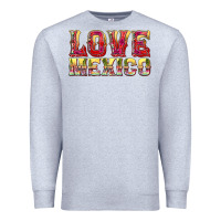 Heather Grey Love Mexico Premium Sweatshirt - texasbilliewilder