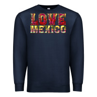 Navy Love Mexico Premium Sweatshirt - texasbilliewilder