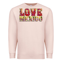 Pale Pink Love Mexico Premium Sweatshirt - texasbilliewilder