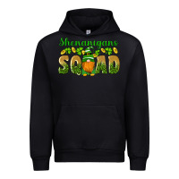 Black shenanigans squad gnomes shamrock gold leopard glitter Urban Hoodie - Artiststas