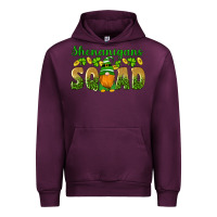 Mauve Wine shenanigans squad gnomes shamrock gold leopard glitter Urban Hoodie - Artiststas