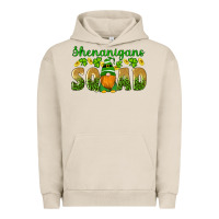 Pigment French Oak shenanigans squad gnomes shamrock gold leopard glitter Urban Hoodie - Artiststas