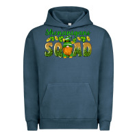 Pigment Midnight Navy shenanigans squad gnomes shamrock gold leopard glitter Urban Hoodie - Artiststas