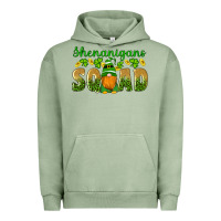 Pigment Oil Green shenanigans squad gnomes shamrock gold leopard glitter Urban Hoodie - Artiststas