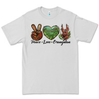 Dove Grey Peace Love Orangutan Premium Tee - LillyAllenDesigns