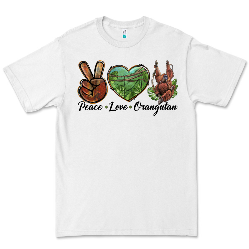 Peace Love Orangutan Premium Tee by LillyAllenDesigns | Teevron
