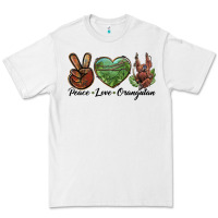 White Peace Love Orangutan Premium Tee - LillyAllenDesigns