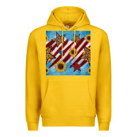 Lemon western star with sunflower seamless pattern Premium Hoodie - BundleAndBundleShop