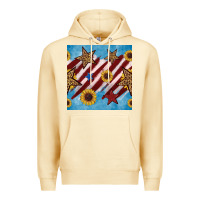 Pina Colada western star with sunflower seamless pattern Premium Hoodie - BundleAndBundleShop