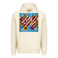 Tofu western star with sunflower seamless pattern Premium Hoodie - BundleAndBundleShop