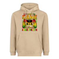Mushroom i paused my game celebrate juneteenth Heavyweight Hoodie - texasbilliewilder