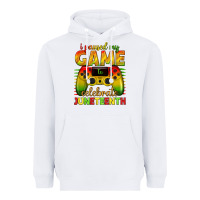 White i paused my game celebrate juneteenth Heavyweight Hoodie - texasbilliewilder