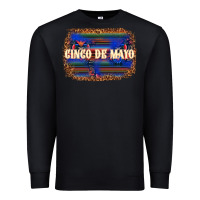 Black Cinco de Mayo Premium Sweatshirt - texasbilliewilder