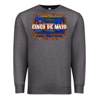 Charcoal Heather Cinco de Mayo Premium Sweatshirt - texasbilliewilder