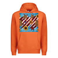 Carrot western star with sunflower seamless pattern Premium Hoodie - BundleAndBundleShop