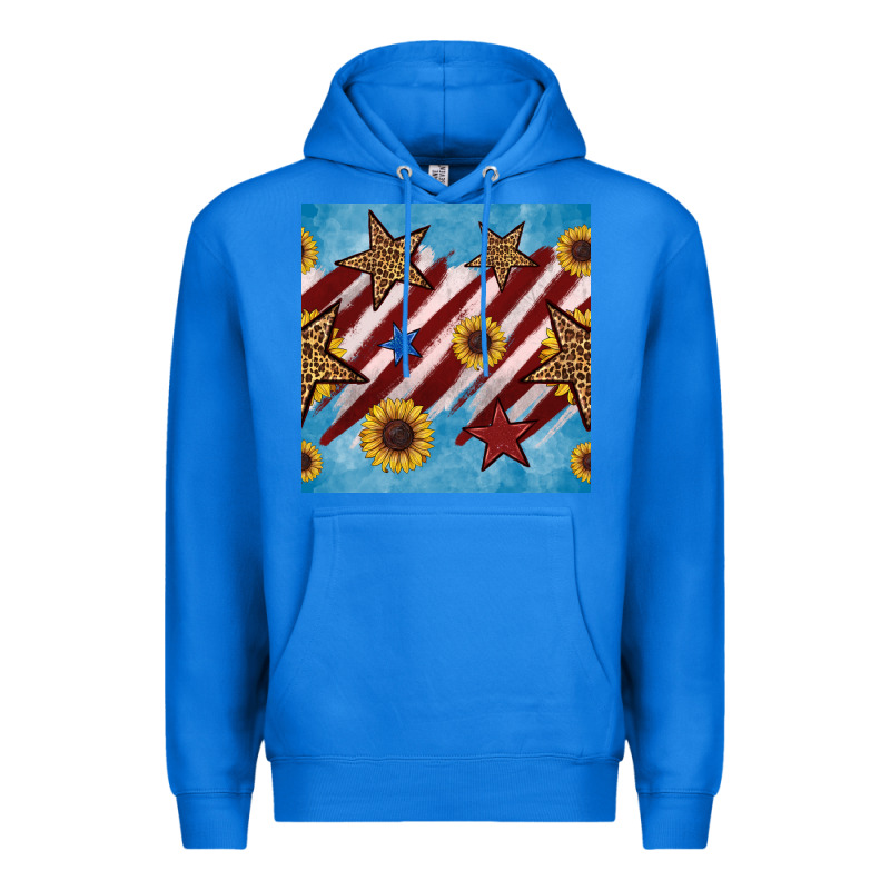 Western Star With Sunflower Seamless Pattern Premium Hoodie by BundleAndBundleShop | Teevron