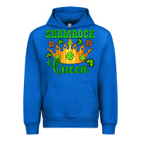 Cobalt shamrock queen crown leopard glitter Urban Hoodie - Artiststas
