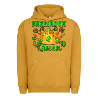 Pigment Peanut Butter shamrock queen crown leopard glitter Urban Hoodie - Artiststas