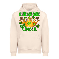 Sandshell shamrock queen crown leopard glitter Urban Hoodie - Artiststas