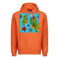 Carrot 4th of july cacti seamless pattern Premium Hoodie - BundleAndBundleShop