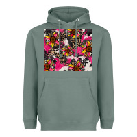 Sage sunflower cowhide Heavyweight Hoodie - Zillion Design Studio