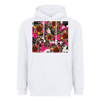 White sunflower cowhide Heavyweight Hoodie - Zillion Design Studio