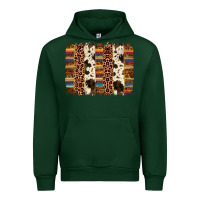 Forest Green serape sunflower cowhide leopard brushstroke Urban Hoodie - AdoDesignShop