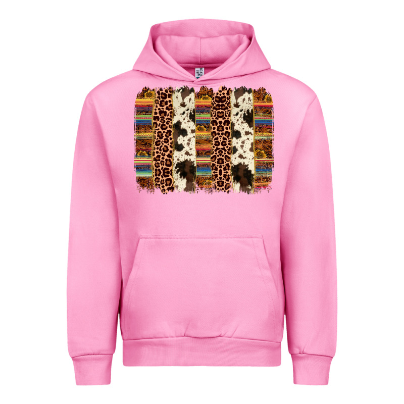 Serape Sunflower Cowhide Leopard Brushstroke Urban Hoodie by AdoDesignShop | Teevron