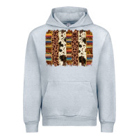 Heather Grey serape sunflower cowhide leopard brushstroke Urban Hoodie - AdoDesignShop