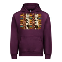 Mauve Wine serape sunflower cowhide leopard brushstroke Urban Hoodie - AdoDesignShop