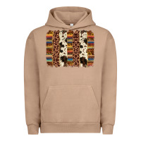 Pigment Burro serape sunflower cowhide leopard brushstroke Urban Hoodie - AdoDesignShop