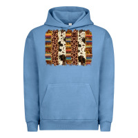 Pigment Pebble Blue serape sunflower cowhide leopard brushstroke Urban Hoodie - AdoDesignShop