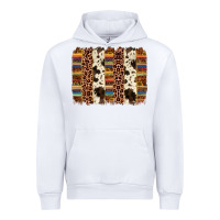 White serape sunflower cowhide leopard brushstroke Urban Hoodie - AdoDesignShop