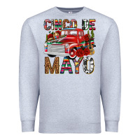 Heather Grey Cinco de Mayo Truck Premium Sweatshirt - texasbilliewilder