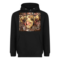 Black leopard cow Heavyweight Hoodie - Zillion Design Studio