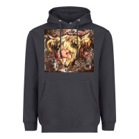 Smoke leopard cow Heavyweight Hoodie - Zillion Design Studio