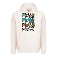 Pale Pink merry christmas Premium Hoodie - JahusDesignShop