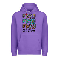 Purple merry christmas Premium Hoodie - JahusDesignShop