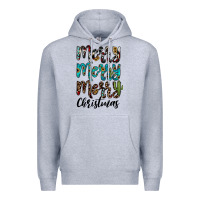 Heather Grey merry christmas Premium Hoodie - JahusDesignShop