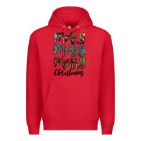 Red merry christmas Premium Hoodie - JahusDesignShop