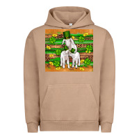 Pigment Burro st patricks goat family shamrock gold serape leopard glitter wooden tu Urban Hoodie - Artiststas