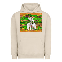 Pigment French Oak st patricks goat family shamrock gold serape leopard glitter wooden tu Urban Hoodie - Artiststas