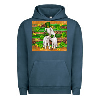 Pigment Midnight Navy st patricks goat family shamrock gold serape leopard glitter wooden tu Urban Hoodie - Artiststas