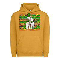 Pigment Peanut Butter st patricks goat family shamrock gold serape leopard glitter wooden tu Urban Hoodie - Artiststas