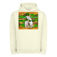 Pigment Pistachio st patricks goat family shamrock gold serape leopard glitter wooden tu Urban Hoodie - Artiststas