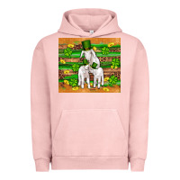 Pigment Salmon st patricks goat family shamrock gold serape leopard glitter wooden tu Urban Hoodie - Artiststas