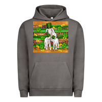 Pigment Tornado st patricks goat family shamrock gold serape leopard glitter wooden tu Urban Hoodie - Artiststas