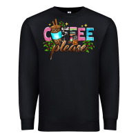 Black coffee please Premium Sweatshirt - Zillion Design Studio