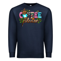 Navy coffee please Premium Sweatshirt - Zillion Design Studio