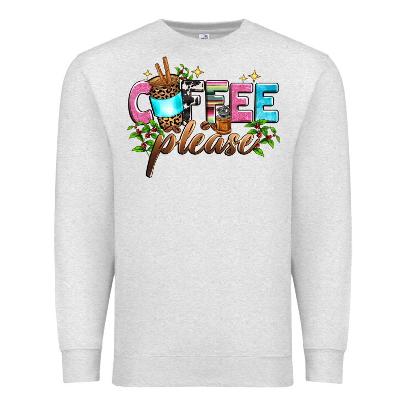 Coffee Please Premium Sweatshirt by Zillion Design Studio | Teevron